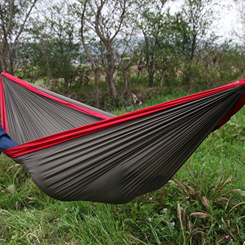 Parachute Nylon Fabric Travel Double Hammock for Camping Backpacking Hiking