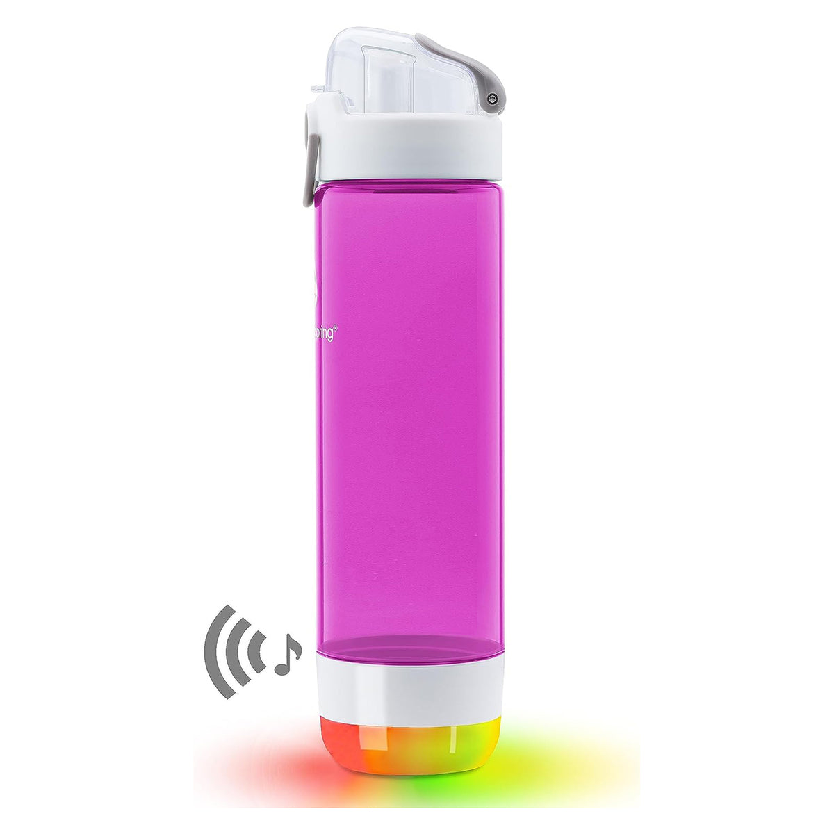 HandySpring - 26 oz Smart Water Bottle with Reminder to Drink Water - Lights & Sound Alert (Switchable) Hydrate Water Bottle, Water Tracker with Spout, Smart Hydration Light H(S)-01PE
