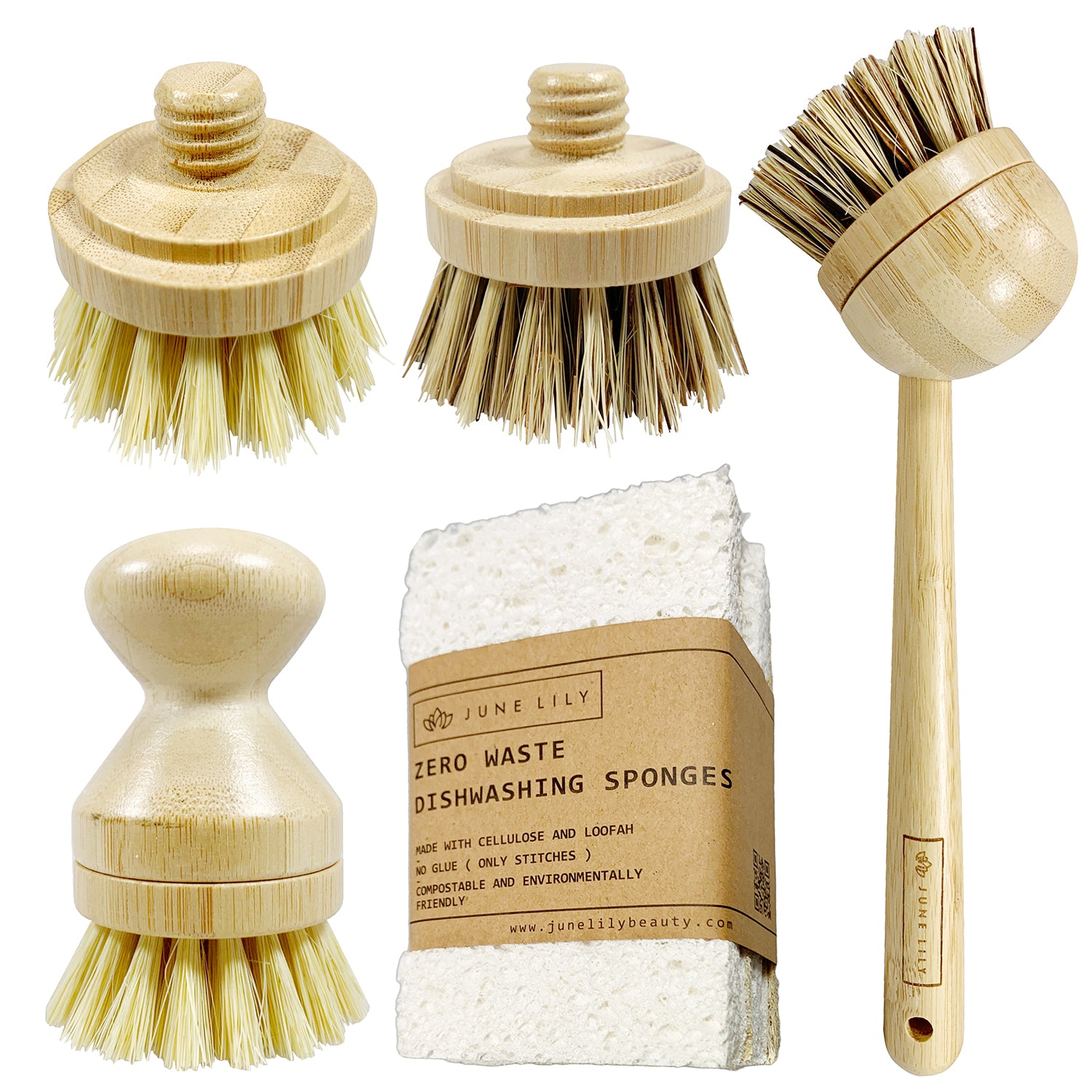 Eco,Brushes,,Sponges,And,Rag,In,Cleaning,Basket.,Cleaner,Concept