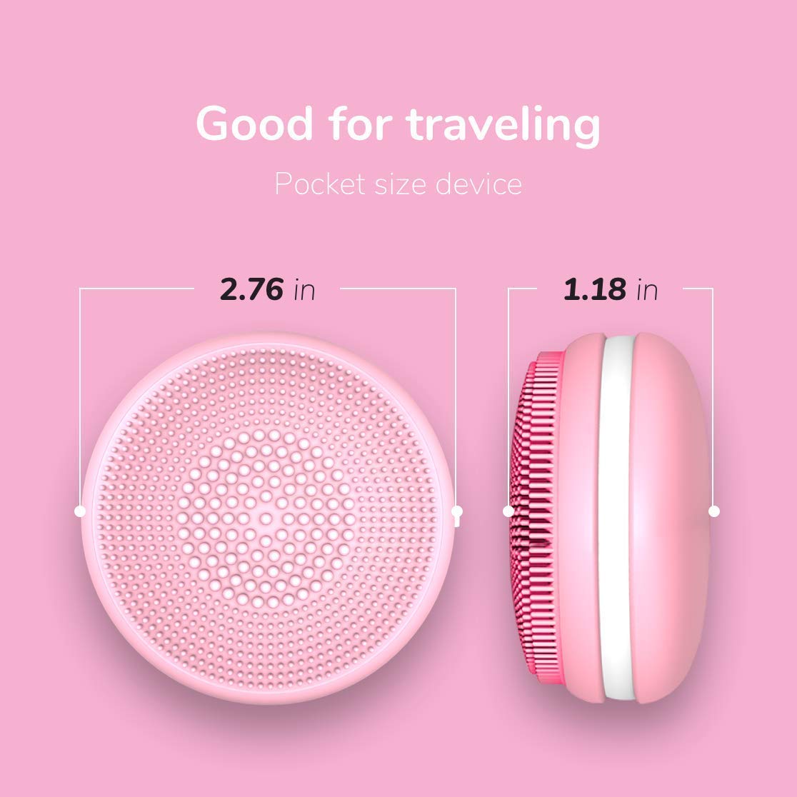 Sonic Silicone Facial Cleanser Brush Electric Scrubber for All Skin Types