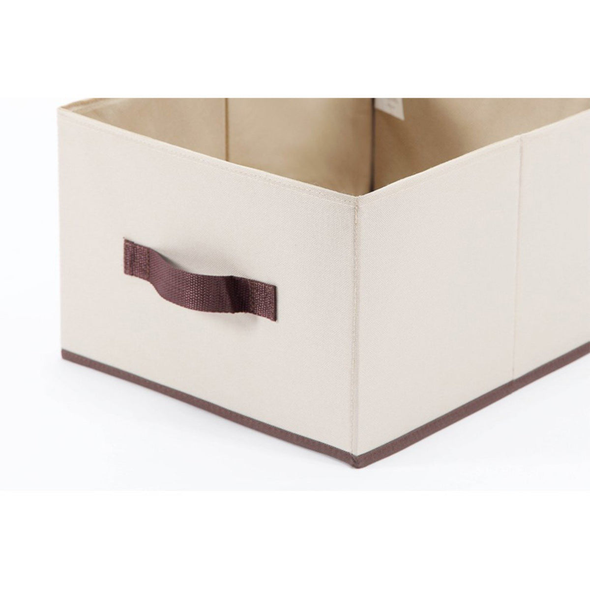 Lidded Canvas Storage Boxes with Handle For Closet Wardrobe Drawer Organization