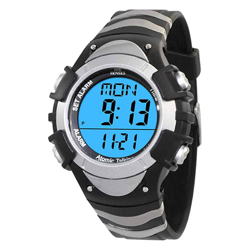 Atomic English Talking Watch for Seniors Men and Women Talking with Day-Date Loud Alarm Clock Visually Impaired