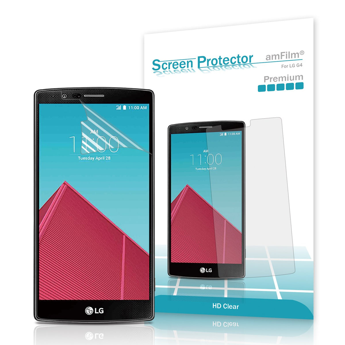 Premium HD Clear  Screen Protector for LG G4 (3-Pack)