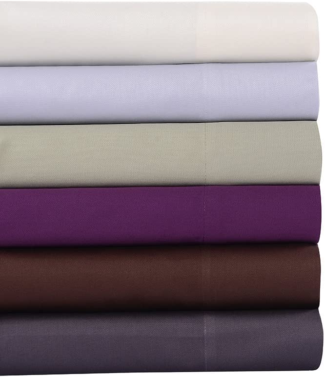 100% Cotton Sateen Bed Sheet Set  (King Size, Sage)