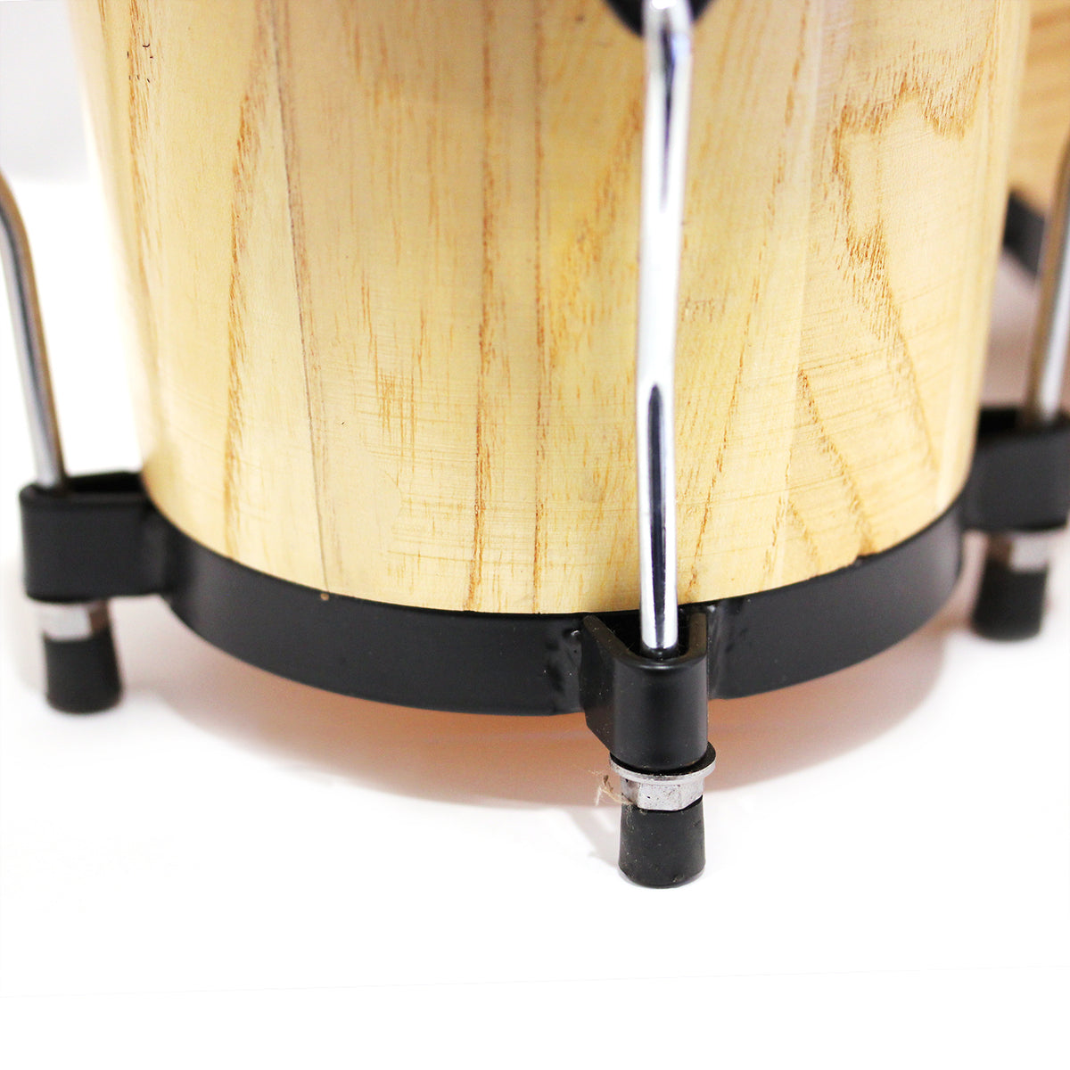 Pro Bongo Percussion 7" & 8" Drums for Beginners with Turnable Wrench