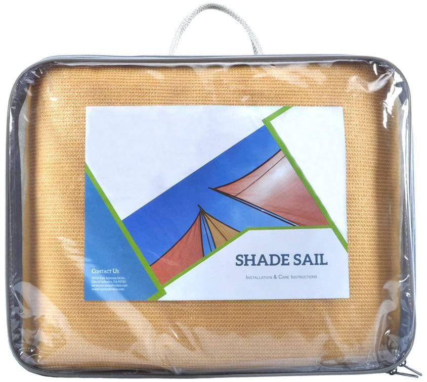 Sun Shade Sail for UV Ray Protection - Square with Hardware Kit