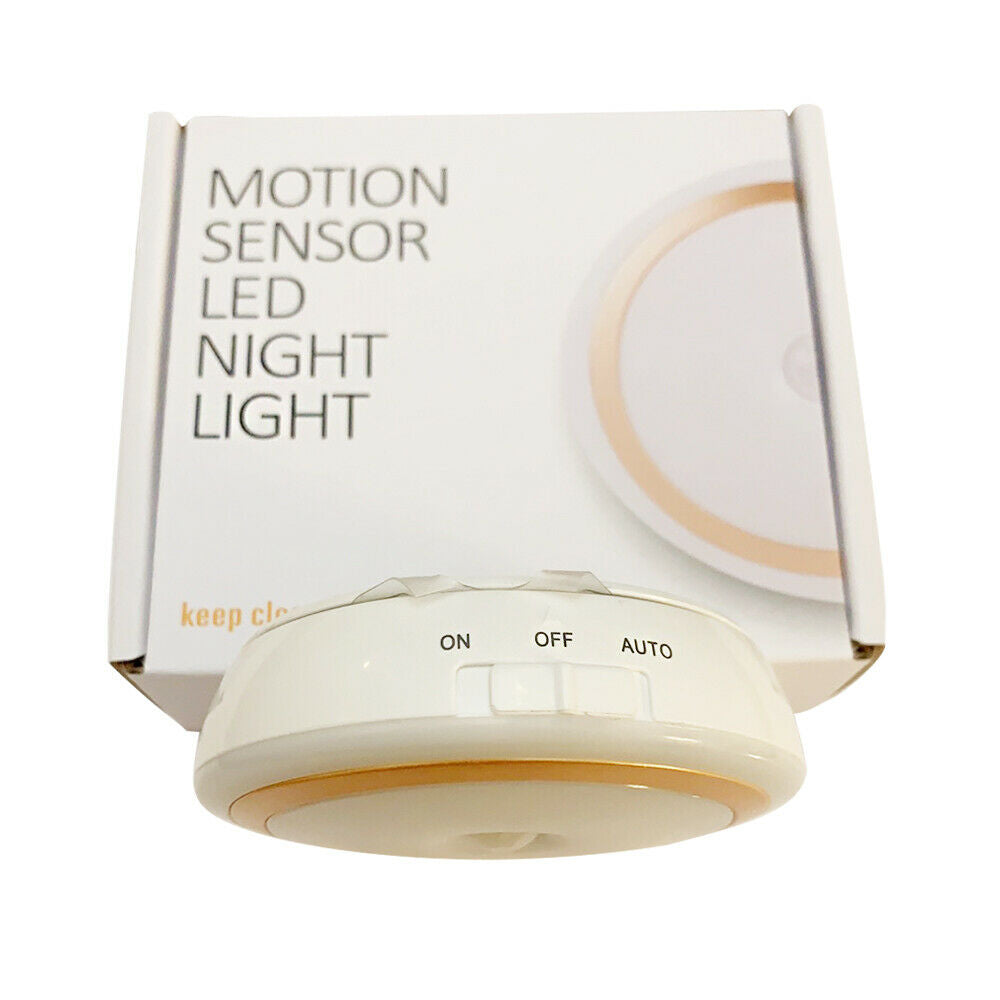 3" Motion Sensor LED Night Light For Bedroom Closet Basement Hallways
