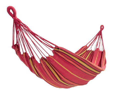 JUNELILY Colored Stripes Hanging Rope Hammock for Outdoors Backyard Camp