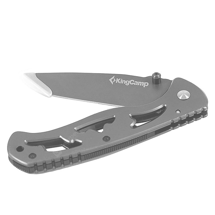 KingCamp Stainless Steel Folding Pocket Knife with Belt Clip for Men, Liner Lock, for Hunting, Camping, Finishing, Survival Outdoor, EDC