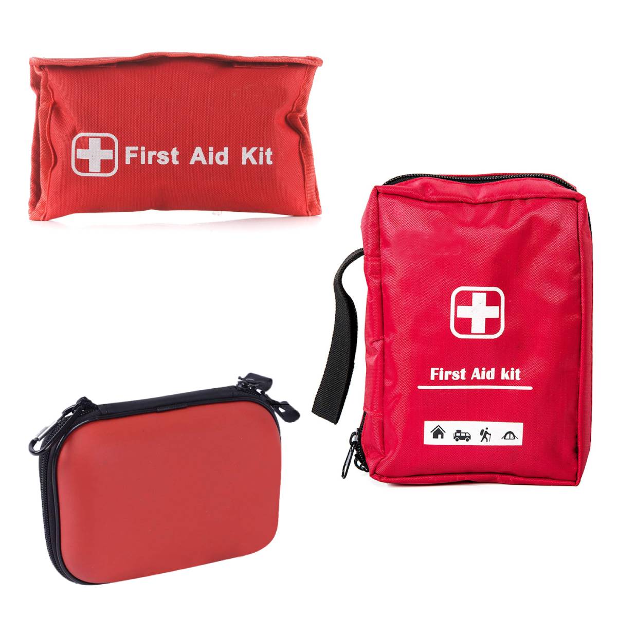 Emergency First Aid Kit Camping Hiking Home (85-PC/95-PC/150-PC Set)