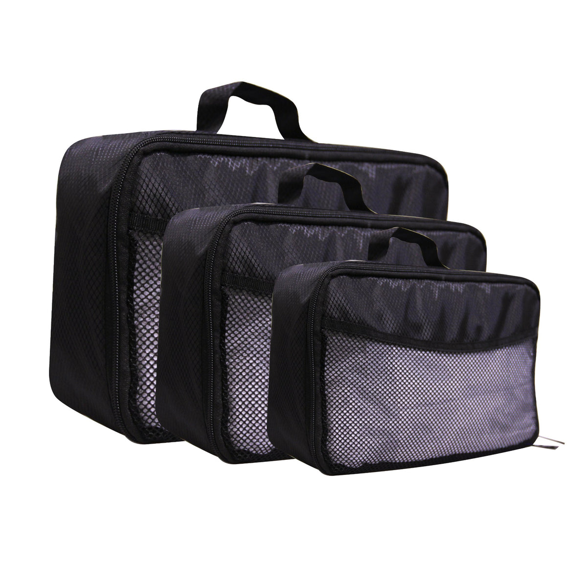 Travel Packing Cubes Mesh Lightweight Bags For Luggage - PACK OF 3 S/M/L, 6 Colors