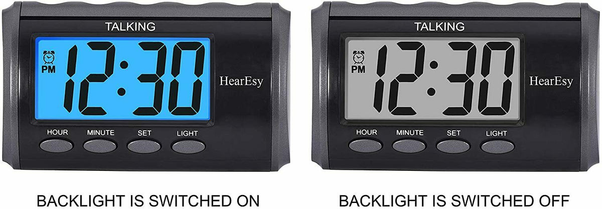 HearEsy Talking Alarm Clock for Visually Impaired Large Numbers Desk C –  JUNELILYBEAUTY
